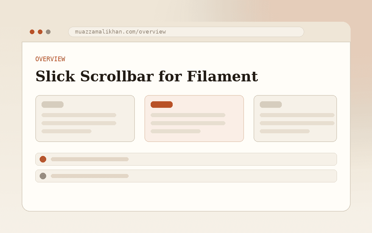 Slick Scrollbar — screen 1 of 3