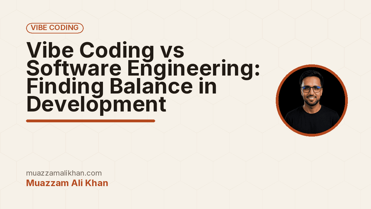 Vibe Coding vs Software Engineering: Finding Balance in Development — cover illustration
