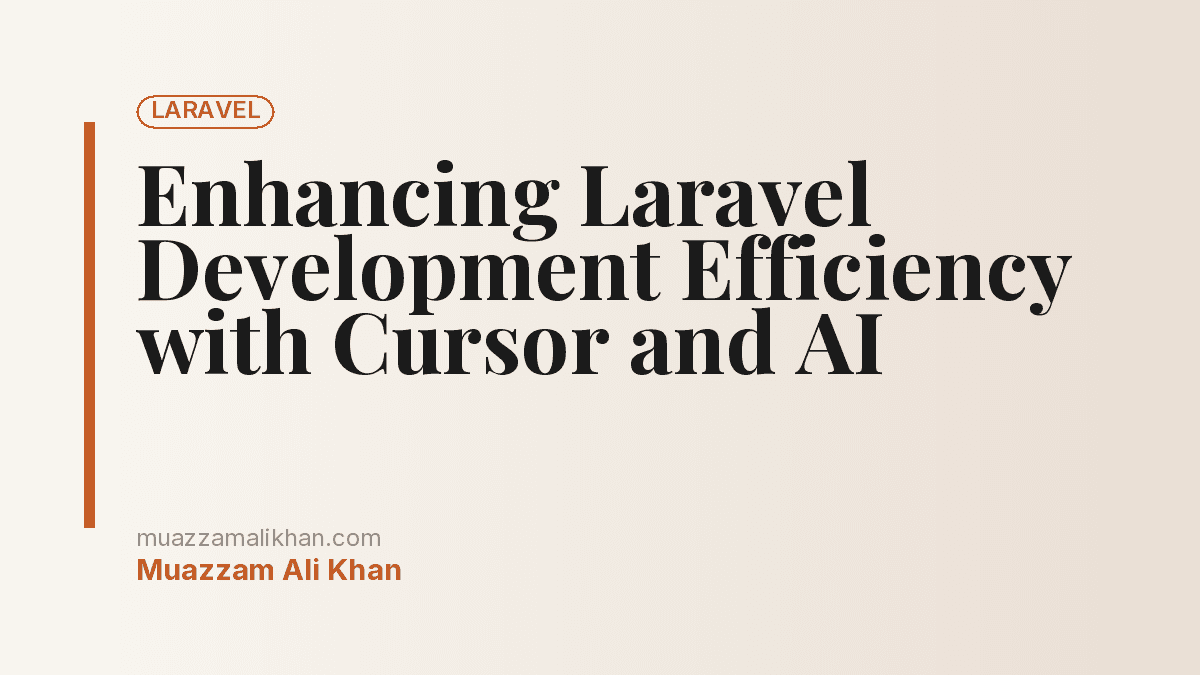 Enhancing Laravel Development Efficiency with Cursor and AI — cover illustration