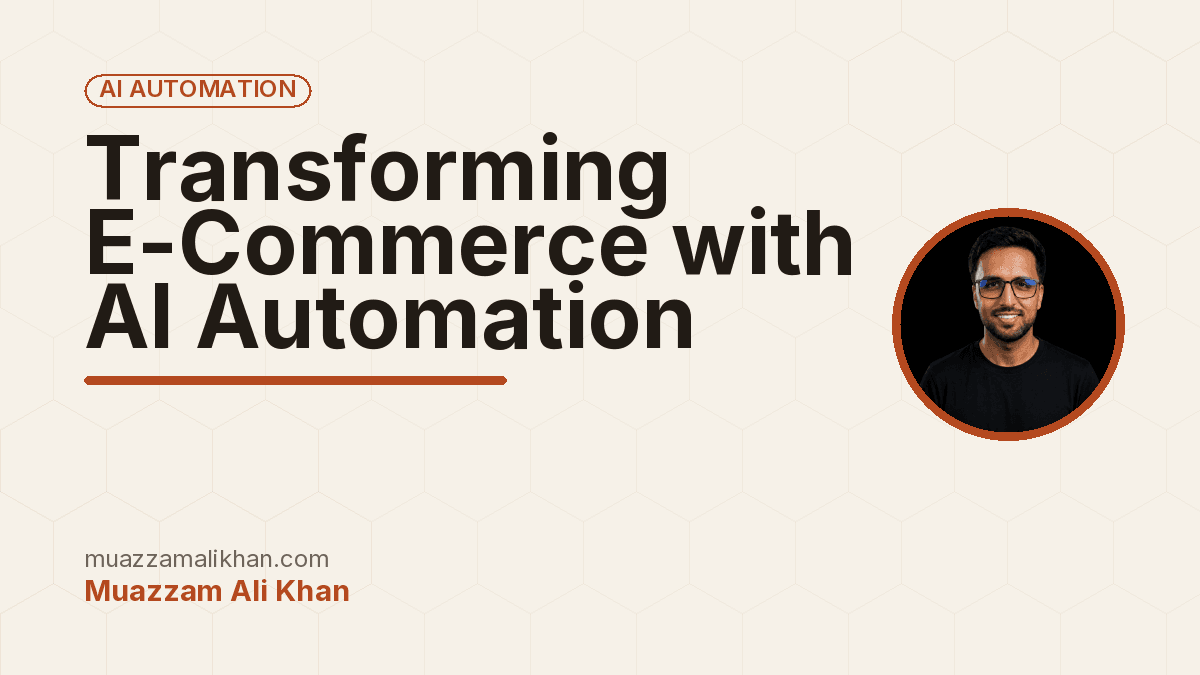 Transforming E-Commerce with AI Automation — cover illustration