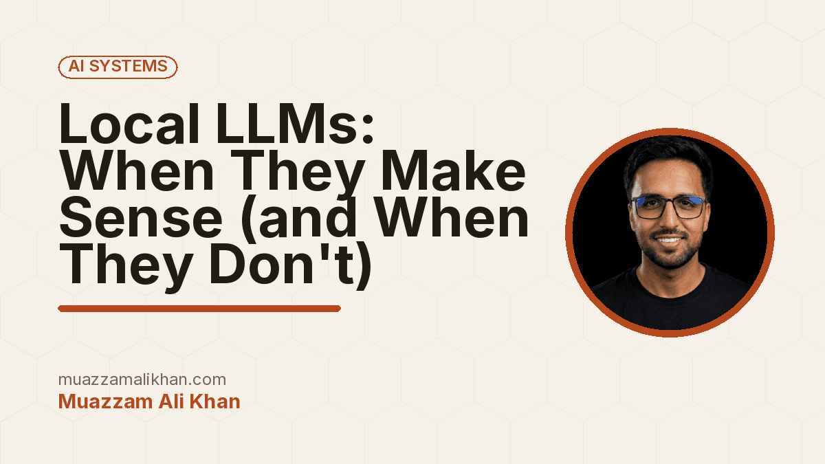 Local LLMs: When They Make Sense (and When They Don't) — cover illustration