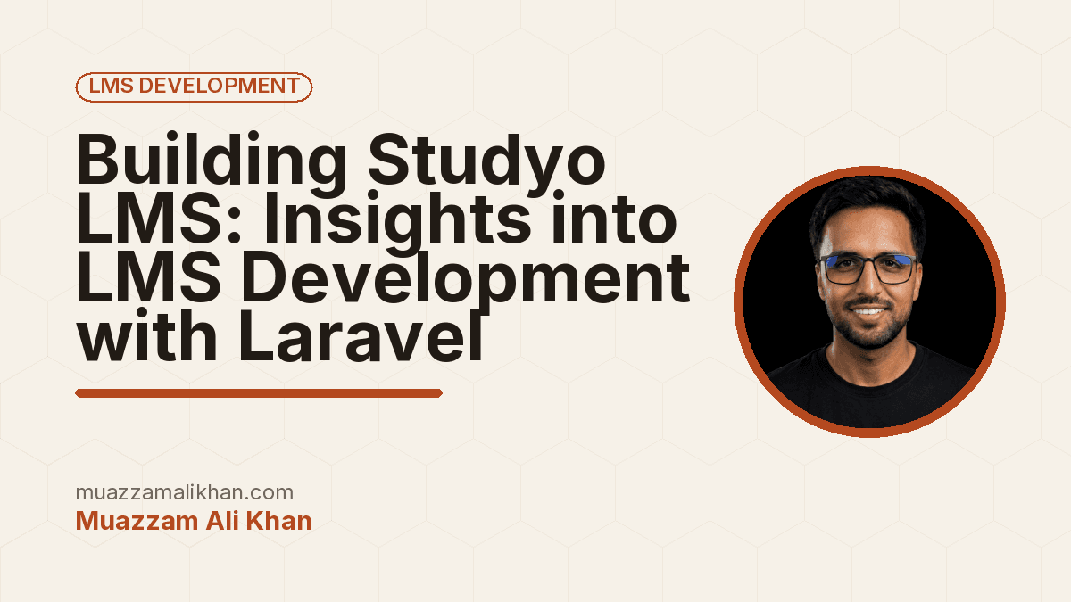 Building Studyo LMS: Insights into LMS Development with Laravel — cover illustration
