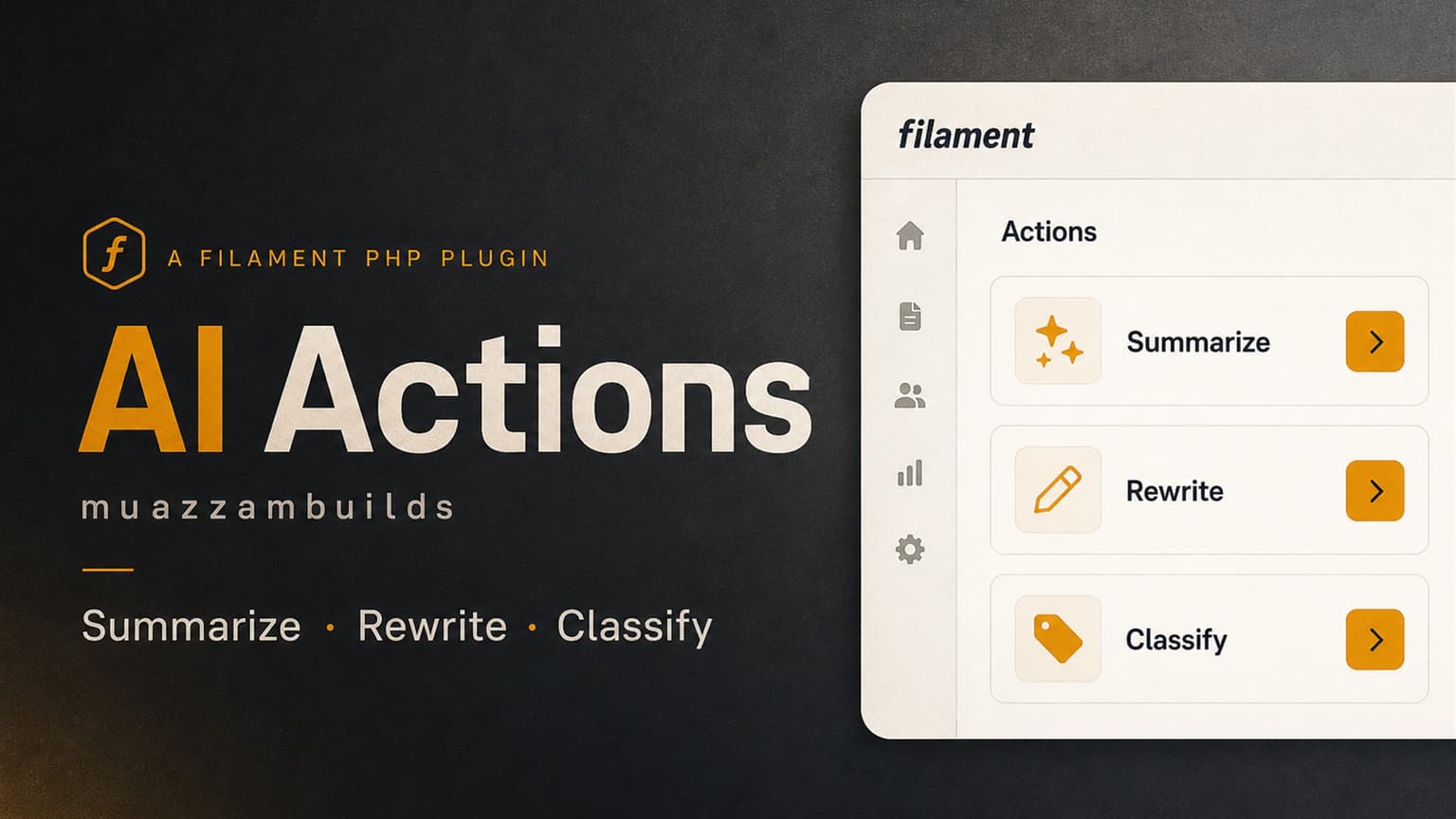 Filament AI Actions — screen 1 of 1