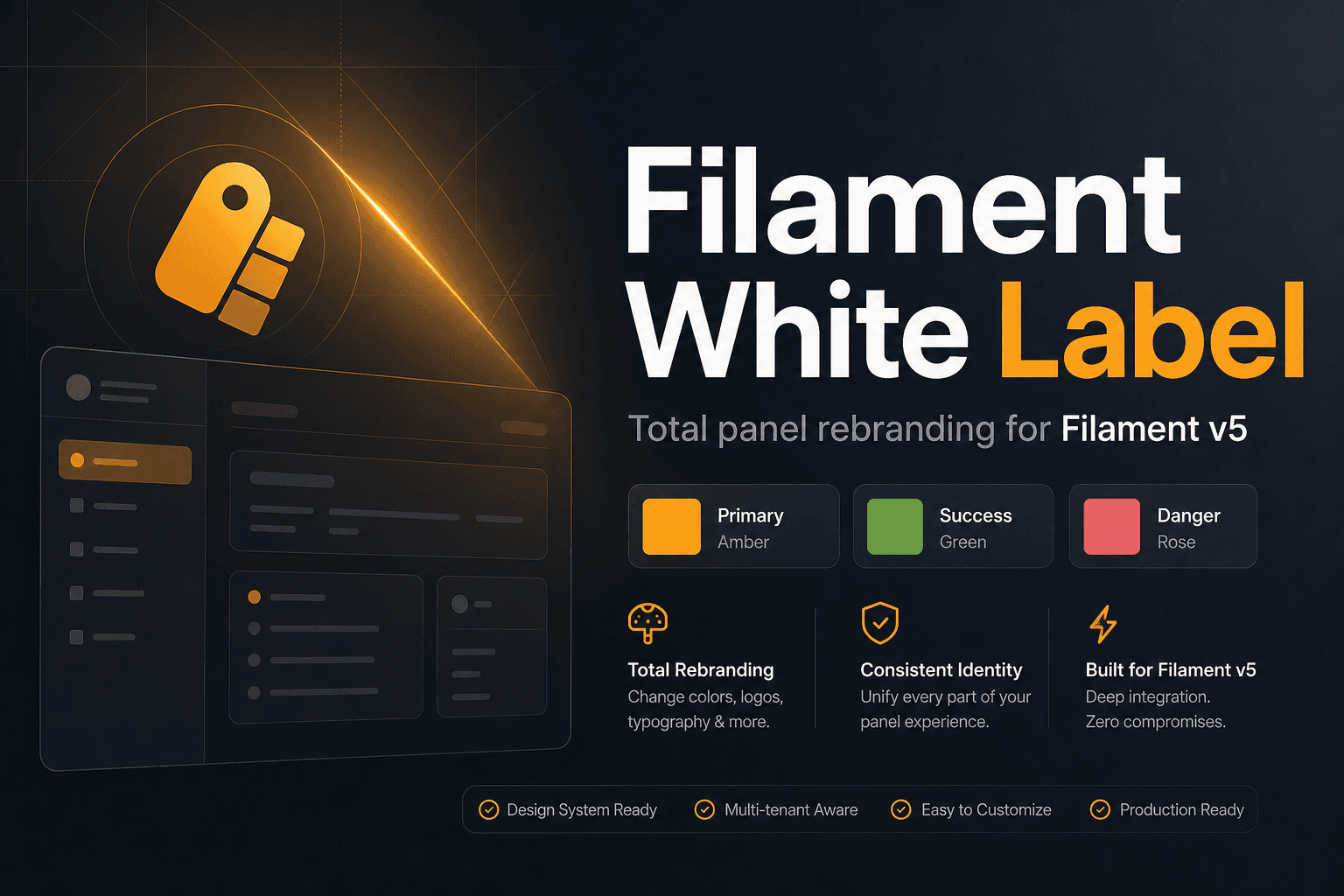 Filament White Label — screen 1 of 4