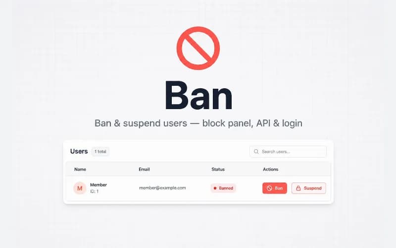 Filament Ban — screen 1 of 3