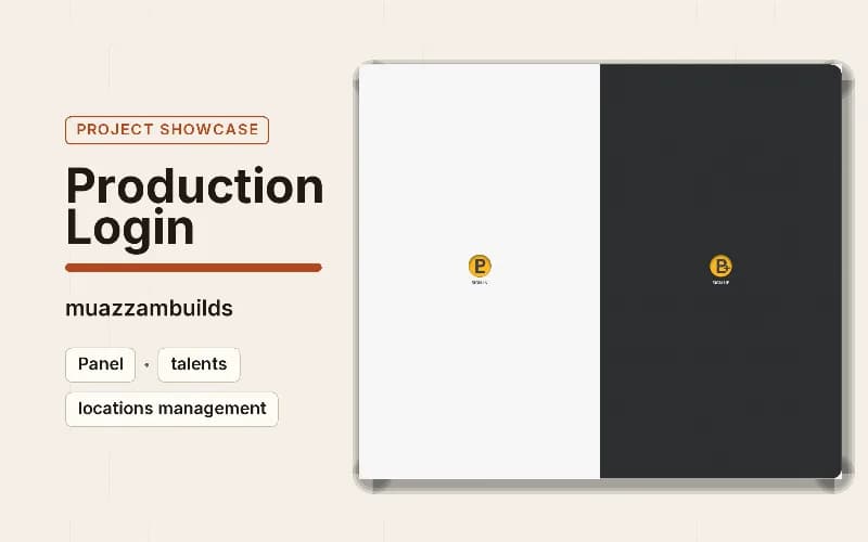 Production Login — screen 1 of 1