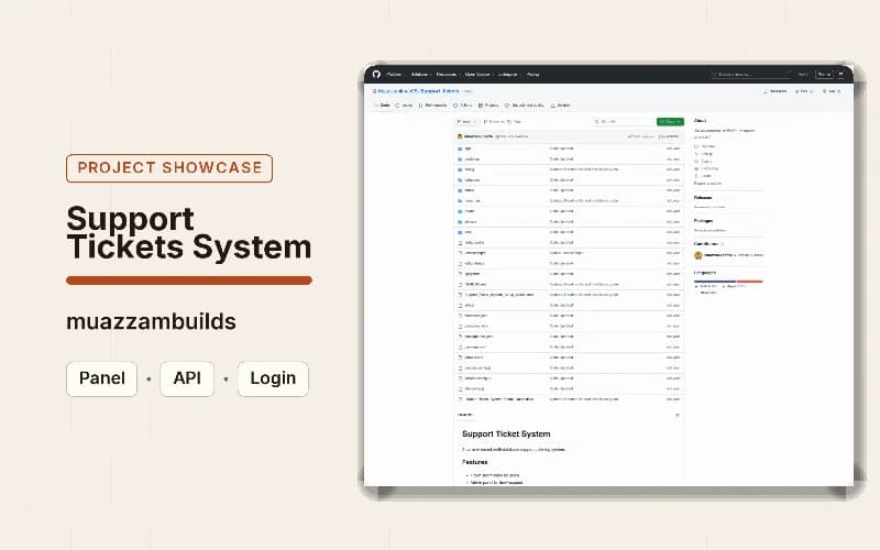 Support Tickets System — screen 1 of 1
